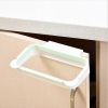 Door Bracket for Garbage Bag Kitchen Cabinet Trash Bag Hanger Can Be Hung Door Hanging Rack Garbage Bag Bracket - white