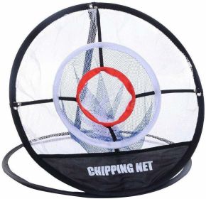 3-Layer Practice Net Portable Golf Chipping Net for Outdoor Indoor Backyard Sports Training Equipment Easy to Carry and Foldable - black