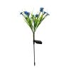 LED Daisy Flower Stake Light Solar Energy Rechargeable for Outdoor Garden - Blue