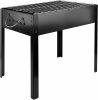 14 inch Portable Grill Charcoa Barbecue Grill, Small D, Portable Grill,Detachable Grill , Mini Tabletop Camping Grill BBQ, Black - black