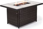 43 Inch Outdoor Gas Fire Pit Table 50,000 BTU Patio Propane Fire Pit Table - 43.3 x 29.1 x 24.2 inches