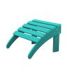 HDPE Adirondack Ottoman - Turquoise