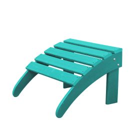 HDPE Adirondack Ottoman - Turquoise