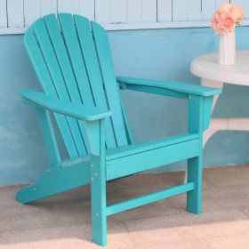 Patio Chairs Weather Resistant Outdoor Chairs for Lawn, Deck, Backyard, Garden, Fire Pit, Plastic Outdoor - Blue