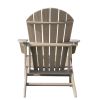 Chair Holder HDPE Patio Chairs Weather Resistant Outdoor Chairs for Lawn, Deck, Backyard, Garden, Fire Pit, Plastic Outdoor Chairs - Natural Wood Wash