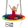 40 Inch Flying Saucer Tree Swing Outdoor Play for Kids - as show