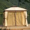 Gazebo Canopy Soft Top Outdoor Patio Gazebo Tent Garden Canopy for Your Yard, Patio, Garden, Outdoor or Party - khaki