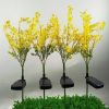 Outdoor Garden Patio Pathway Porch Backyard, LED Canola Flower Stake Light - Yellow