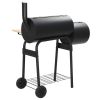 Free shipping Classic charcoal grill smoky machine - black