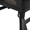 Portable Charcoal Grill BBQ and Smoker with Lid, Folding Tabletop Grill, for Camping Patio Backyard Outdoor Cooking, Black  YJ - picture