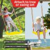 Fun Toys, Tree Swing Toys, Swing Surfing Board, Outdoor Toys for Child Play in Backyard Playground - Yellow