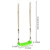 Fun Toys, Tree Swing Toys, Swing Surfing Board, Outdoor Toys for Child Play in Backyard Playground - Green