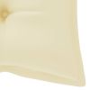 Backyard Patio Fabric Cushion for Swing Chair And Length Chairs - Cream White - 47.2"