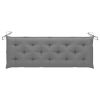 Backyard Patio Fabric Cushion for Swing Chair And Length Chairs - Gray - 59.1"