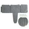 20 PCS Cobbled Stone Effect Plastic Garden Lawn Border Edging - Grey