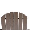 Chair Holder HDPE Patio Chairs Weather Resistant Outdoor Chairs for Lawn, Deck, Backyard, Garden, Fire Pit, Plastic Outdoor Chairs - Teak