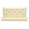 Backyard Patio Fabric Cushion for Swing Chair And Length Chairs - Cream White - 47.2"