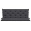 Backyard Patio Fabric Cushion for Swing Chair And Length Chairs - Anthracite - 59.1"