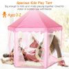 Kids Play Tents Princess for Girls Princess Castle Children Playhouse Indoor Outdoor Use - Pink