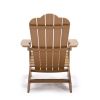 TALE Adirondack Chair Backyard Outdoor Furniture Painted Seating with Cup Holder,For All-Weather - brown