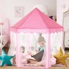 Kids Play Tents Princess for Girls Princess Castle Children Playhouse Indoor Outdoor Use - Pink