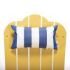 TALE Adirondack Chair Backyard Furniture Painted Seat Pillow Blue - default