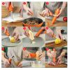 Meat Tenderizer 9 in 1 Tool Multi-Function Tool Portable Knife Camping Outdoor Cooking Knife Kitchen Gadgets Gift for Men Women Cooking Lover - orange