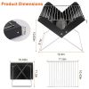 Foldable BBQ Grill Charcoal Barbecue Portable X Grill Tabletop Outdoor Smoker BBQ - Color