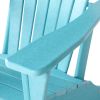 Patio Chairs Weather Resistant Outdoor Chairs for Lawn, Deck, Backyard, Garden, Fire Pit, Plastic Outdoor - Blue