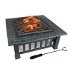 Upland 32inch Charcoal Fire Pit with Cover  - Antique Finish