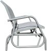 2 Person Swing Glider Chair Patio Swing Bench Garden Rocking Seat for Outdoor Patio,Backyard,Deck Swimming Pool - grey