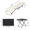 Free shipping Folding Bed Beach chair Three-Piece Set-Black Four Lines  YJ - picture