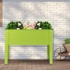 24.5 x 12.5 Inch Outdoor Elevated Garden Plant Stand Flower Bed Box - Fruit green