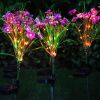 LED Daisy Flower Stake Light Solar Energy Rechargeable for Outdoor Garden - Pink