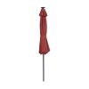 Backyard Patio Pool 9Ft Tilt And Crank Outdoor Umbrella With Solar Powered LED Lighted - Red - Outdoor Umbrellas