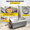 Outdoor Party Stainless Steel Portable Wood Pellet Burning Pizza Oven With Accessories - Silver - Arched