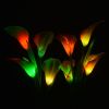 LED Calla Lily Flower Stake Light Solar Energy Rechargeable for Outdoor Garden Patio - Purple