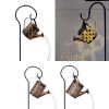 Backyard Patio Hanging Solar Metal Lamp Retro Money Hole Hollow Wind Light - Solar Kettle Light - Window grilles