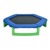 7ft Blue Guard Bar Blue Cover Green Feet Plastic Feet Mini Hexagonal Outer Net Trampoline RT - Blue