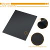 2Pcs BBQ Grill Mat Non-Stick Mat Baking Mat Reusable Reversible Washable FDA-Approved - 2Pcs - Black