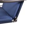 2-Seat Outdoor Patio Porch Swing Chair, Porch Lawn Swing With Removable Cushion And Convertible Canopy - Blue