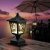 Garden & Patio Landscape Decoration Lighting Solar Post Lights 2 Pcs Set - Warm White - Plastic