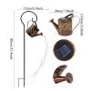 Backyard Patio Hanging Solar Metal Lamp Retro Money Hole Hollow Wind Light - Solar Kettle Light - Water ripples