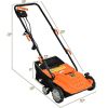 Backyard 2-In-1 Electric Lawn Scarifier And Power Grass Dethatcher W/ 40L Bag - Orange - Grass Dethatcher