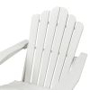 Classic Outdoor Adirondack Chair Set of 2 for Garden Porch Patio Deck Backyard, Weather Resistant Accent Furniture - white