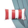 TALE Adirondack Chair Backyard Furniture Painted Seat Pillow Red - red