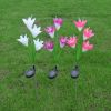 Lily Multi-Changing LED Lights - Solar Garden Stake Lights - White