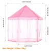 Kids Play Tents Princess for Girls Princess Castle Children Playhouse Indoor Outdoor Use - Pink