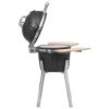 Kamado Barbecue Grill Smoker Ceramic 31.9" - Black