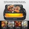 Smokeless Electric Portable BBQ Grill with Turbo Smoke Extractor - as show